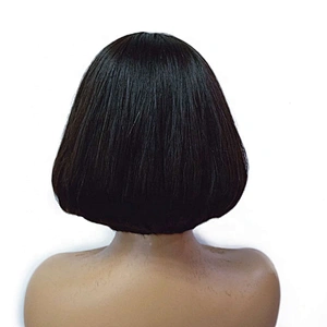 Chinese raw virgin human hair wigs fringe bang bob wig wholesale