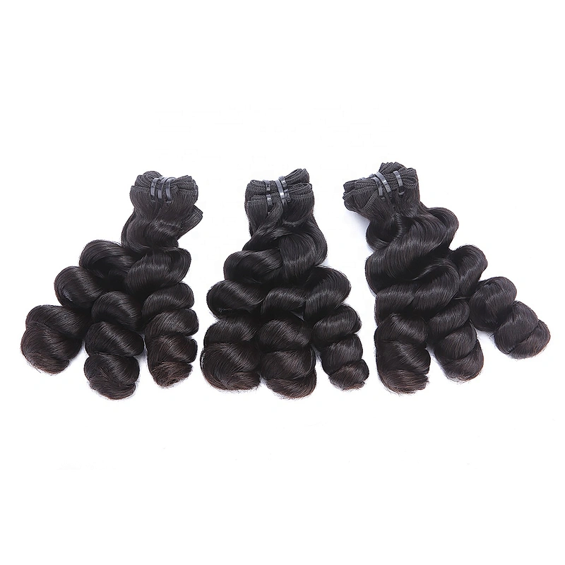 Double Drawn Funmi Hair Romance Curl Magic Curl Pixie Curl Virgin Brazilian Hair 100% Ratio Funmi Hair Bundles