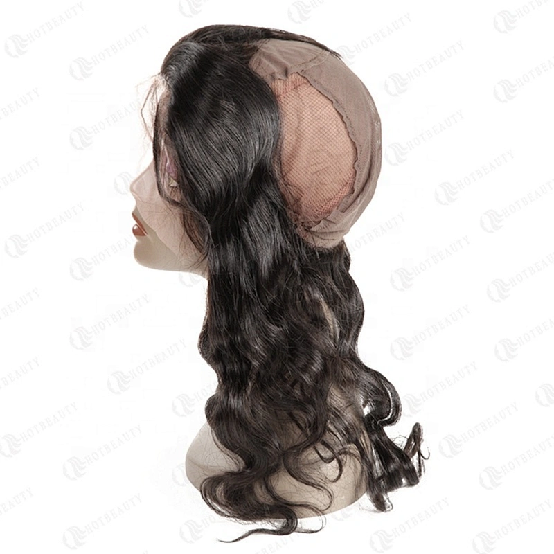 Hotbeauty Hair Wholesale Unprocessed 360 Frontal With Cap Body Wave Style  Virgin Human Hair