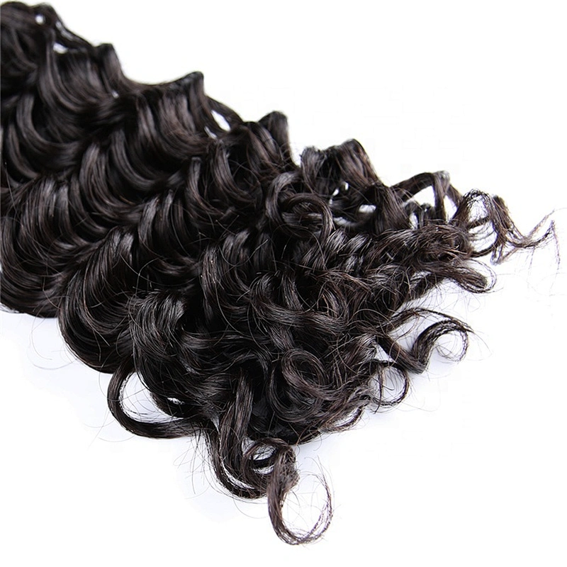 Hot Beauty Peruvian Deep Curl Human Hair Virgin Cuticle Aligned Hair For Women