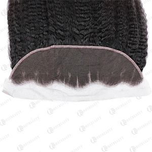 Hot Beauty Hair Raw Cambodian Hair Virgin Frontal Wig Kinky Straight Hair For Women