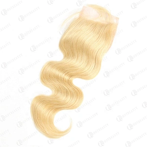 Hot Beauty Hair Wholesale Virgin Hair Blonde Bundles With Closure For Women