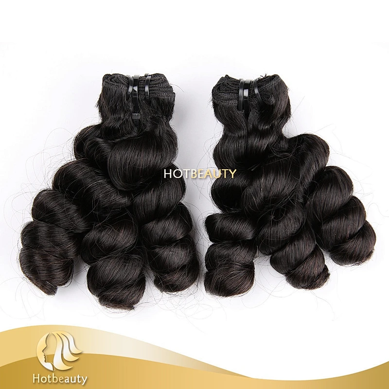 2015 hot sale funmi hair doubl drawn romance hair 100% human virgin hair