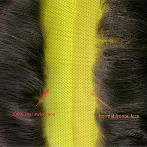 Hotbeautyhair 100% Real Swiss Lace HD Frontal Ear To Ear 4x13 Virgin Cuticle Aligned Silky Straight Hair
