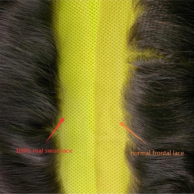 Hotbeautyhair 100% Real Swiss Lace HD Frontal Ear To Ear 4x13 Virgin Cuticle Aligned Silky Straight Hair