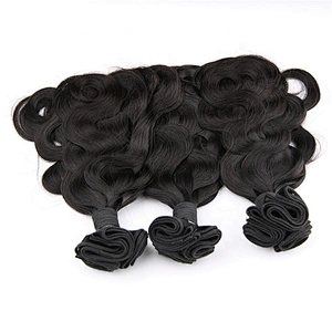 12a Virgin Cuticle Aligned Luxury Raw Baby Hair Double Drawn Funnmi French Curl Small Wavy Hair Bundles
