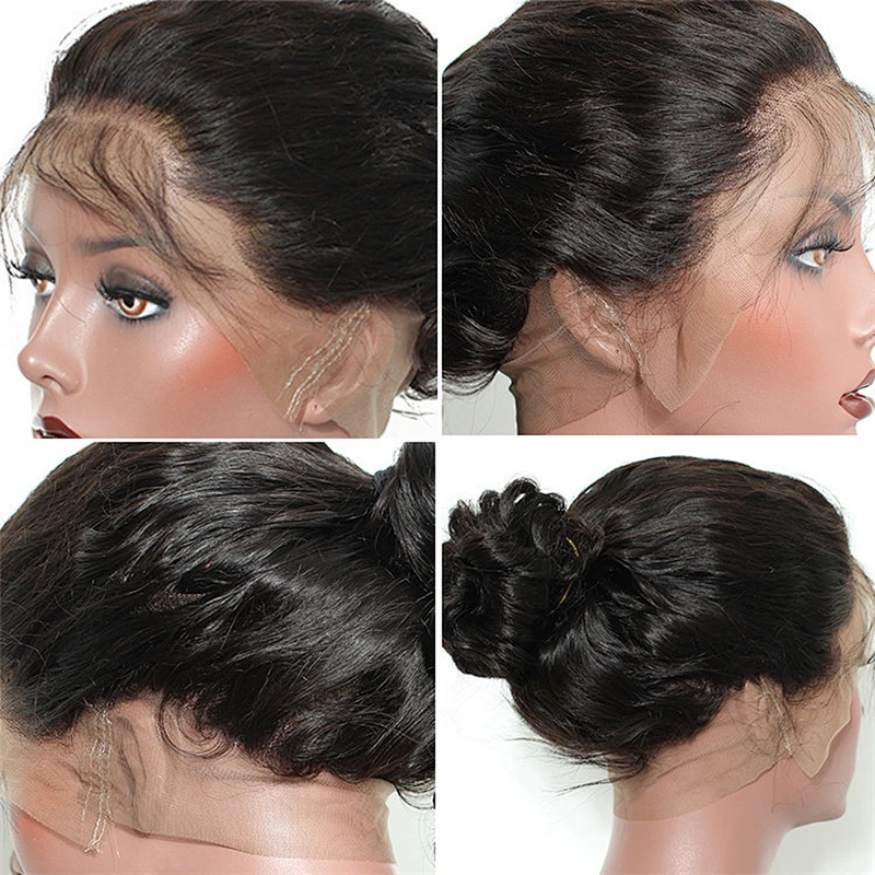 Hot Beauty Unprocessed 100% Natural Human Hair Full Lace Wig Pre-plucked Natural Hairline Virgin Hair Brazilian Human Hair Wig