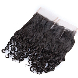 100% Virgin Cuticle Aligned Human Hair Closure Double Drawn Hair