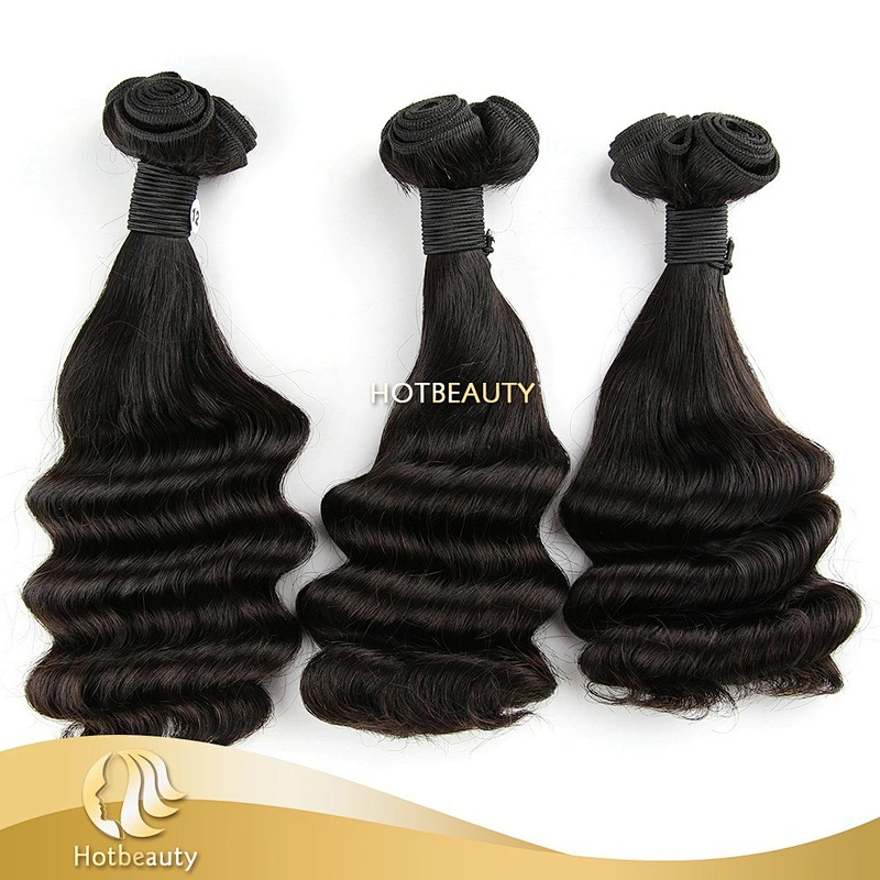 Brazilian Ocean Wave Narural Black Human Curly Hair