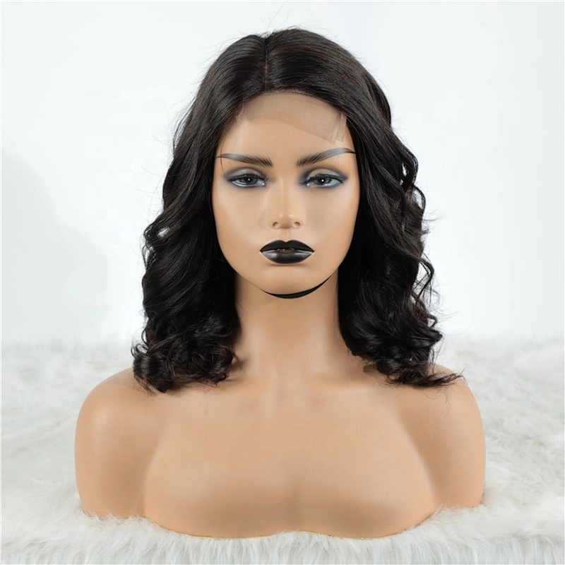 Hot Beauty Hair 4x4 Closure Wig Thick And Luxury Curl 1b# Super Double Drawn Human Hair Wigs