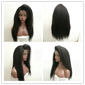 HB Virgin Lace Frontal Yaki Straight Full, Tangle Free Transparent Hd Lace Frontal Kinky Straight