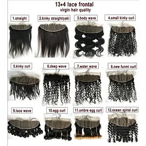 HB Virgin Lace Frontal Yaki Straight Full, Tangle Free Transparent Hd Lace Frontal Kinky Straight