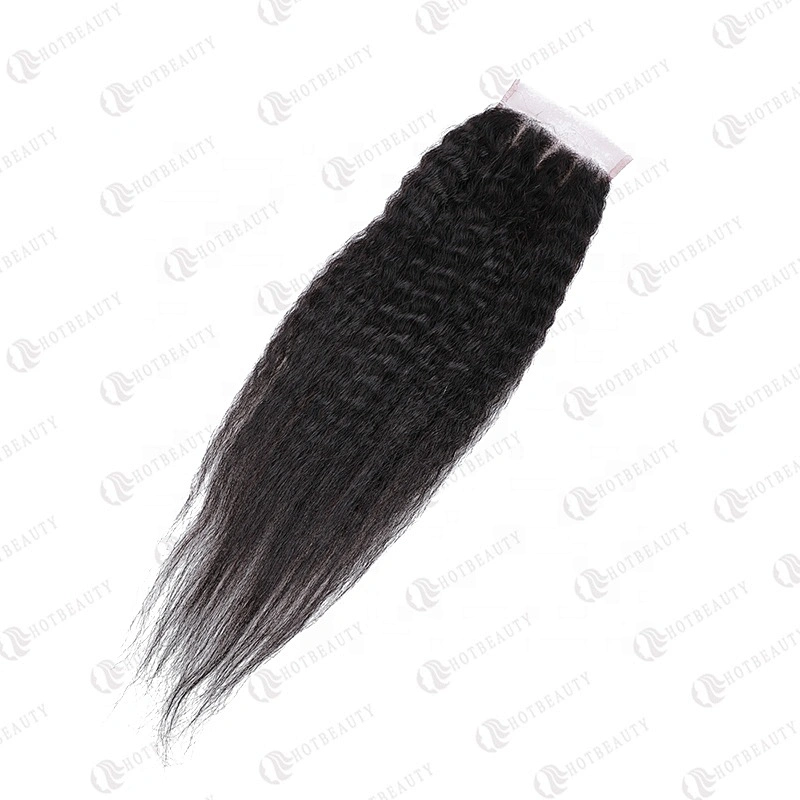 100% Virgin Remy Hair Cuticle Aligned Hair Cheaper Brazilian Hair In China Lace Closure Natural Black Kinky Straight For Women
