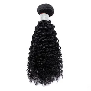 Unprocessed Cuticle Aligned  Extension Jerry Curl Peruvian Virgin Hiar Bundles