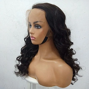 Customize Human Hair Wig Loose Wave Lace Frontal Wig 100% Human Hair