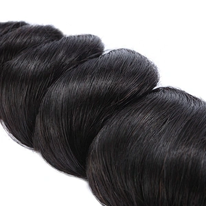 Original Human Hair Natural Bouncy Curl No Tangle Loose Wavy Hair Extensions For African Market
