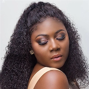 Hot beauty Funmi Small Kinky Curl Raw Human Hair Super Double Drawn Human Hair Pixie Curl