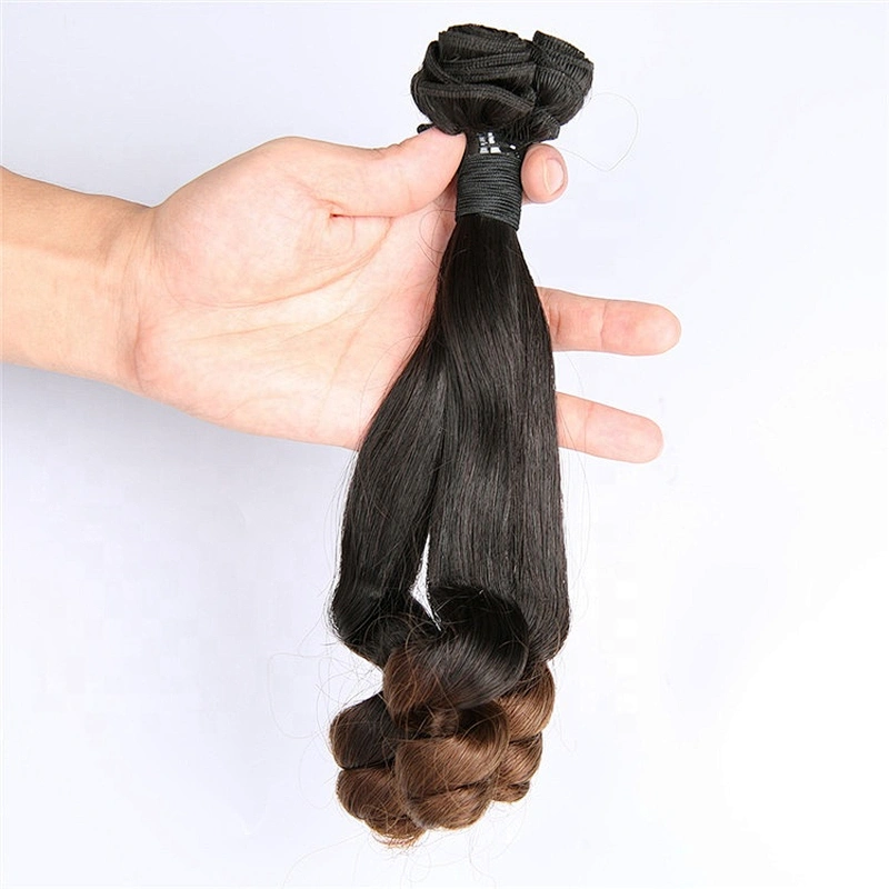 Wholesale Funmi Super Double Drawn Cuticle Aligned Raw Virgin Hair Ombre Spring Curl Curly Weave Bundle Hair For Women