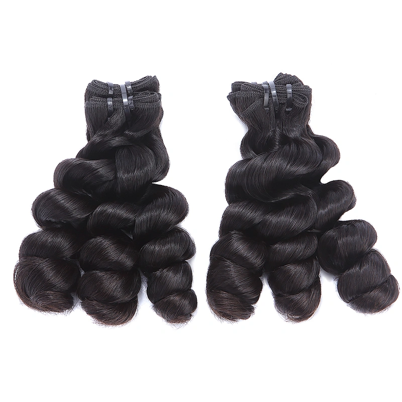 Sexy double drawn hair ramonce curl, full end no short hair