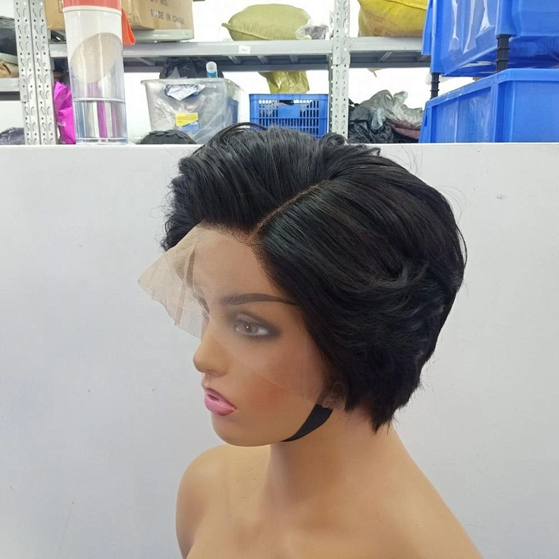 HB New Trend Cuticle Aligned Pixie Cut Short Full Lace Wig  Wholesale Virgin Brazilian Full Lace Wig Hair Vendors