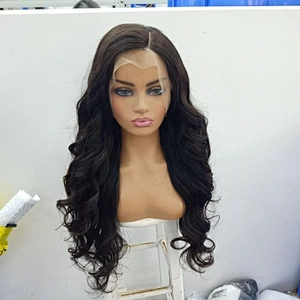 Cuticle Aligned Virgin Vietnam Human Hair Wig Cap Hd Lace Ear To Ear Closure Frontal Lace Wig 10-30inch