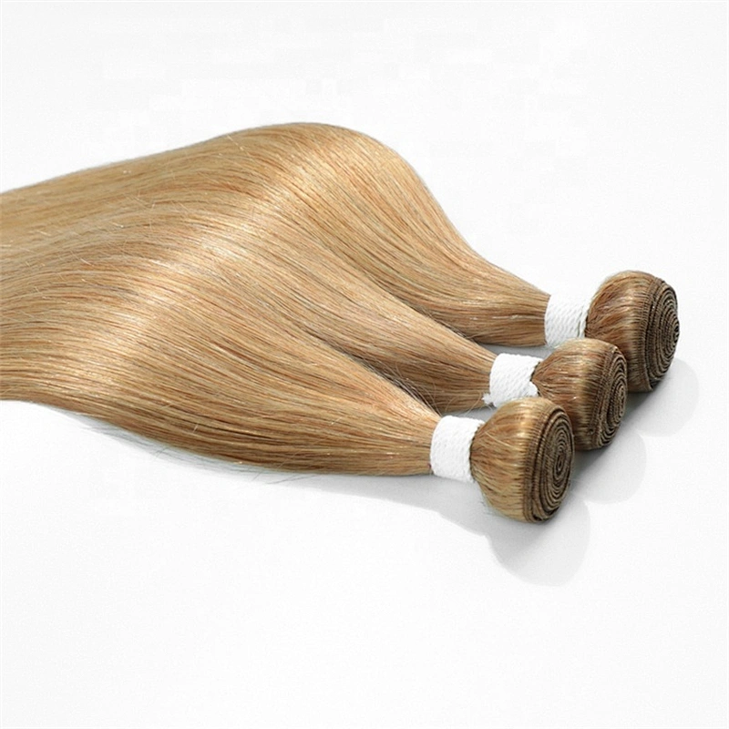 Wholesale  Blonde Brazilian Hair Bundles Virgin Human Hair Toupee Soft Straight Virgin Hair For Women