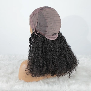 Best Small Kinky Curly Virgin Human Lace Frontal Wigs