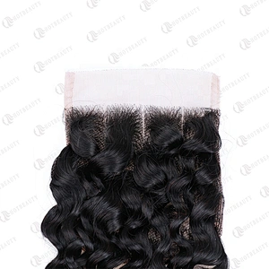 100% Virgin Remy Hair Cuticle Aligned Hair Cheaper Brazilian Hair In China Lace Closure Natural Black Jerry Curl For Women