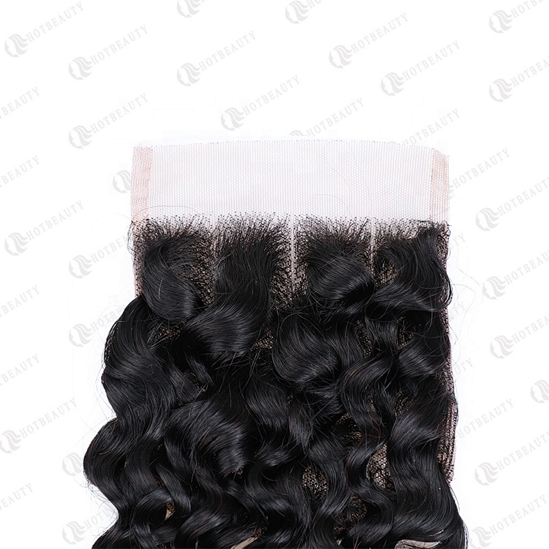 100% Virgin Remy Hair Cuticle Aligned Hair Cheaper Brazilian Hair In China Lace Closure Natural Black Jerry Curl For Women