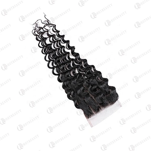 Hot Beauty Hair Raw Cambodian Wigs Closure Wig Deep Wave Lace Front Wig  For Women