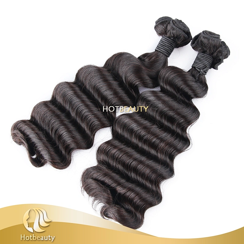 2018 new arrival double drawn virgin hair ocean wave