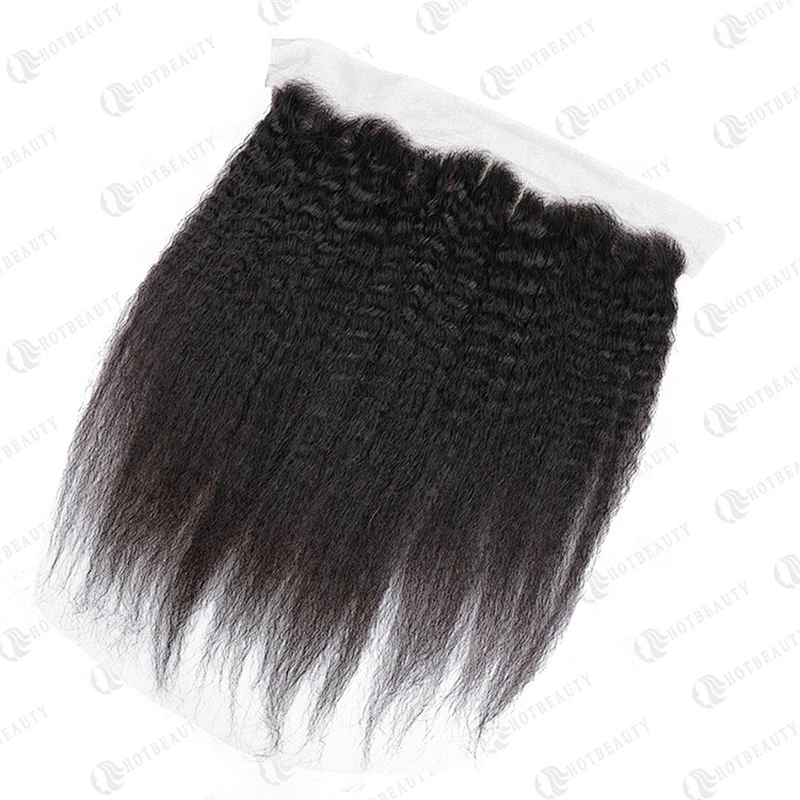 Hot Beauty Hair Raw Cambodian Hair Virgin Frontal Wig Kinky Straight Hair For Women