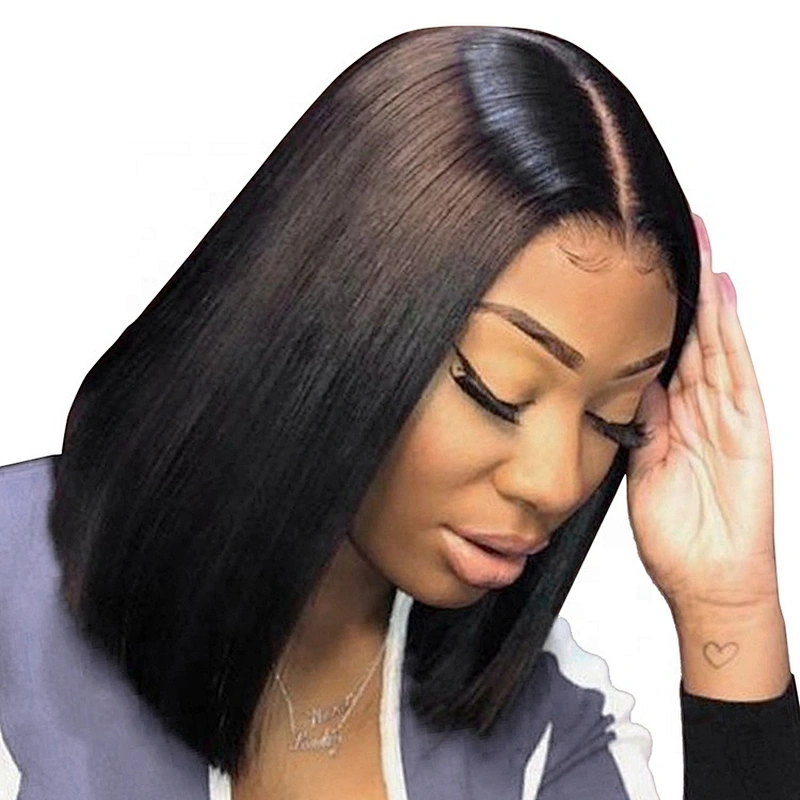 Hot Beauty Hair Straight Bob Wig Lace Front 13x4 Ear To Ear Lace Front Wig Human Hair Short Wig