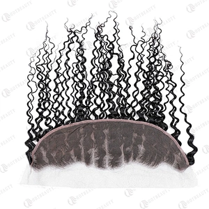 Hot Beauty Hair Lace Frontal Raw Cambodian Hair Deep Wave Hair For Women