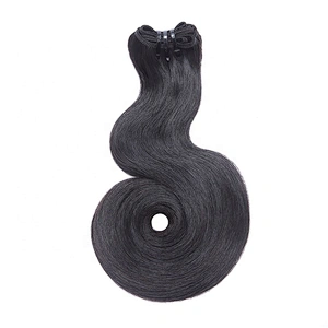 Super Double Drawn Funmi Hair Wholesale Unprocessed Baby Hook Style Virgin Human Hair Bundles