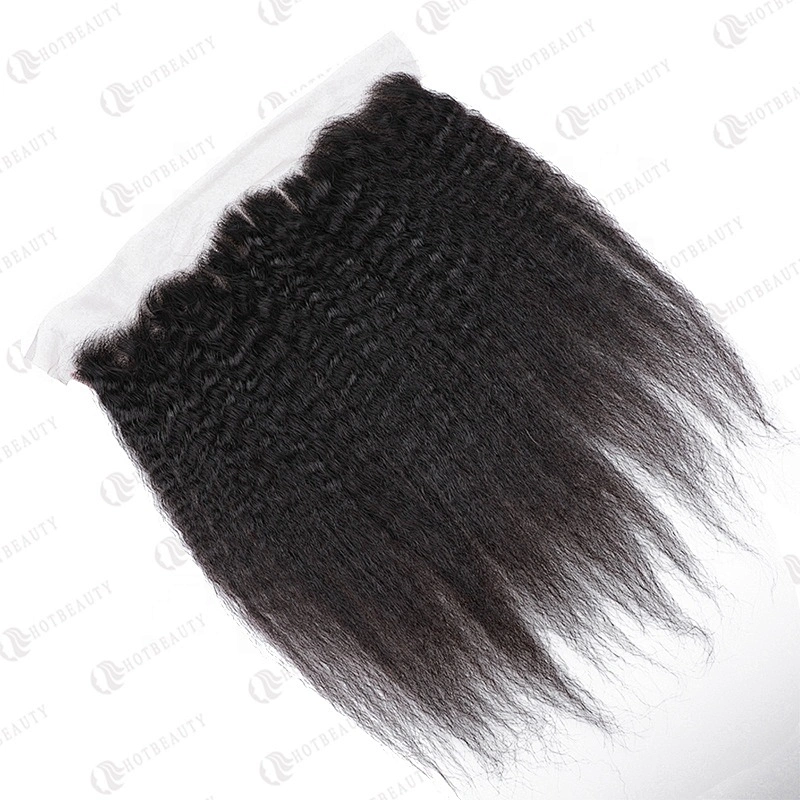 100% Virgin Remy Hair Cuticle Aligned Hair Cheaper Brazilian Hair In China Lace Frontal Natural Black Kinky Straight For Women