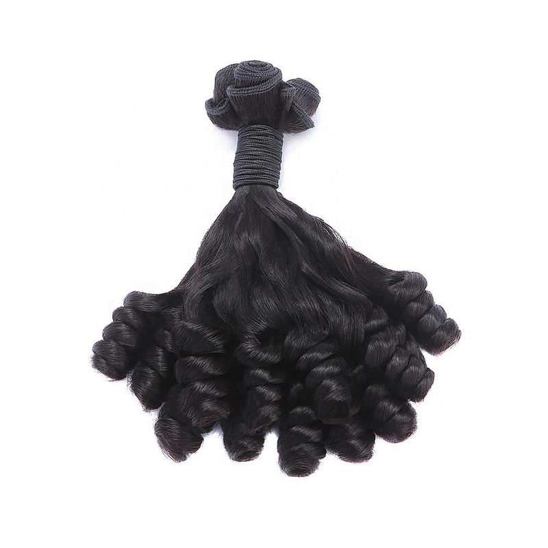 Funmi Hair Rose Curl Hair Wig Durable Virgin Hunmi Hair Bundles Pixie Curl Super Double Drawn Straight Magic Curl Available