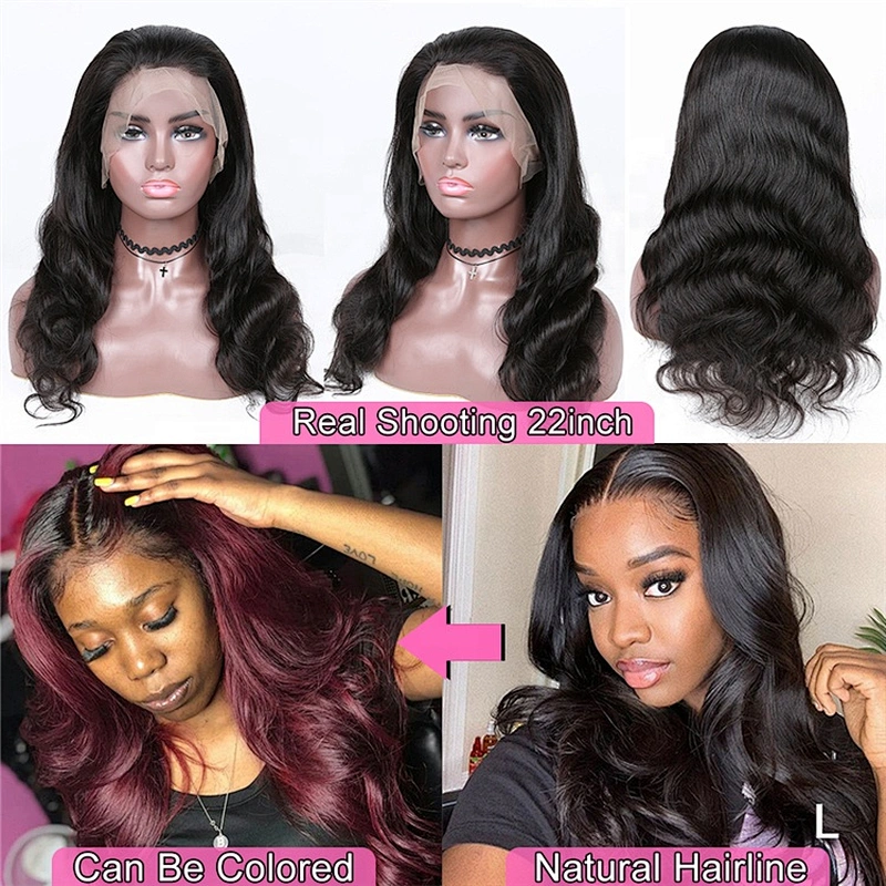 Hot Beauty Hair 13x4 Lace Pre-plucked With Baby Hair Body Wave Lace Front Wigs Human Hair Virgin Brazilian Lace Frontal Wig
