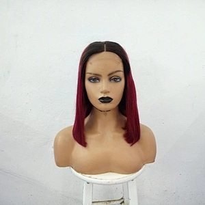2020 New Arrival Virgin Cuticle Aligned Hair Bob Wig 1B/99J Double Drawn Funmi Hair Burgundy Color Hair Wig