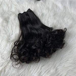 Hot Beauty Wholesale Raw Virgin Funmi Human Hair Super Double Drawn Hair Extensions, Cuticle Aligned Double Drawn Hair