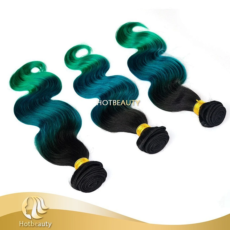durable fashionable 3 tone color brazilian body wave virgin human hair