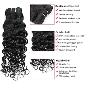 Hot Beauty Brazilian Water Wave hair extension  Virgin Hair Bundles Cuticle Aligned Hair