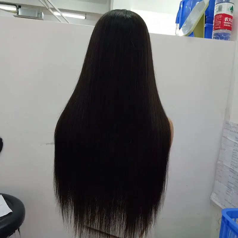 Virgin Vietnam Hair Bundles Silky Straight 22inch To 30inch Closure Wig Article Aligned Human Hair Wig With Top Closure