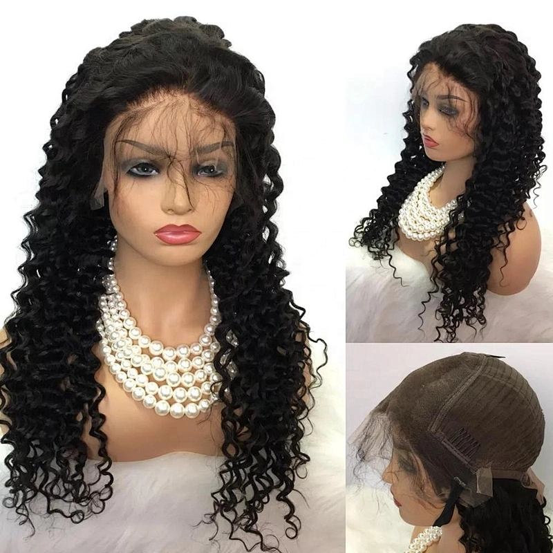 Cuticle Aligned Virgin Hair Wig Hd Lace 360 Frontal Wig Deep Curly