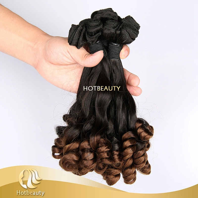 Hot Beauty double drawn 8A top grade funmi rose curl natural darling ombre hair