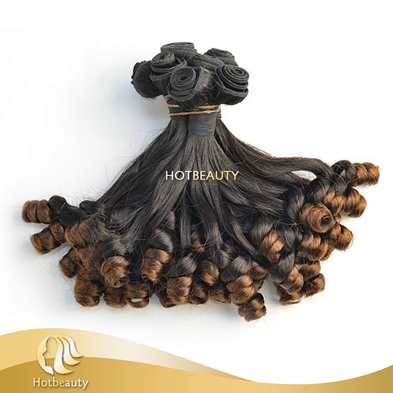 Hot Beauty double drawn 8A top grade funmi rose curl natural darling ombre hair