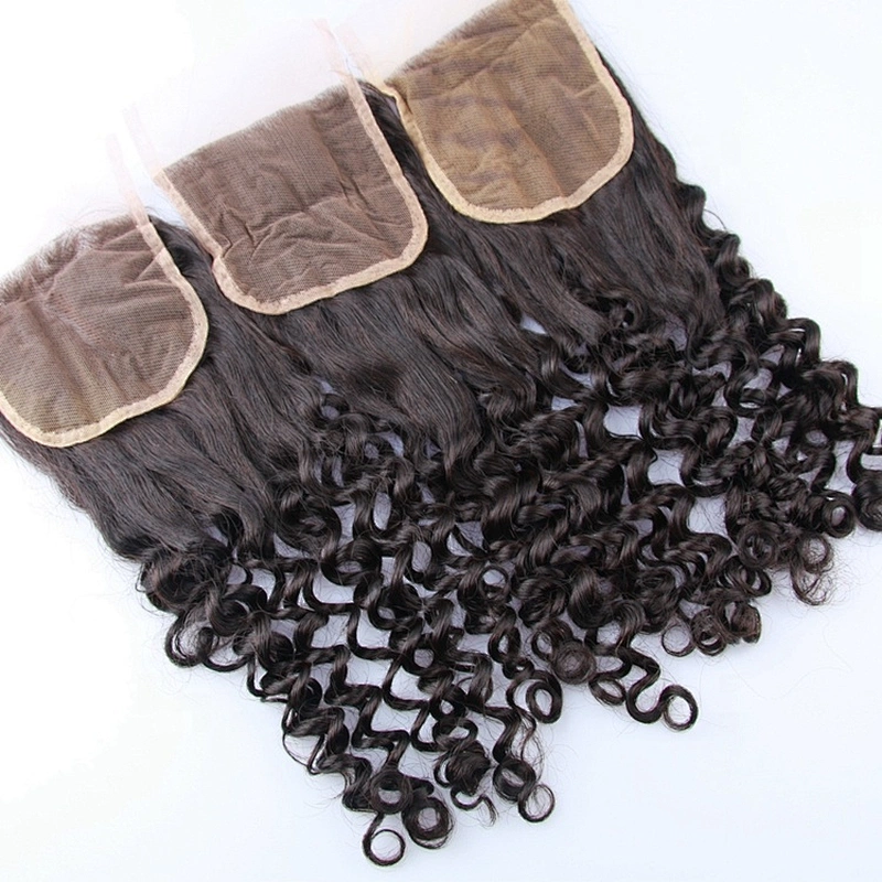 Invisible 4x4 Top Closure Double Drawn Funmi Hair New Funmi Curl Closure In Wholesale