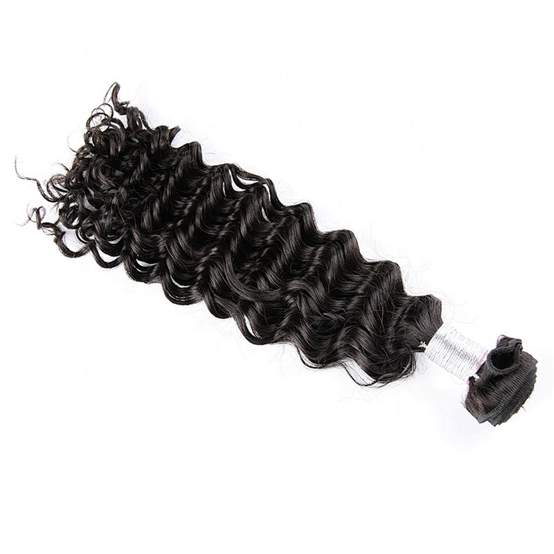 Hot Beauty Peruvian Deep Curl Human Hair Virgin Cuticle Aligned Hair For Women