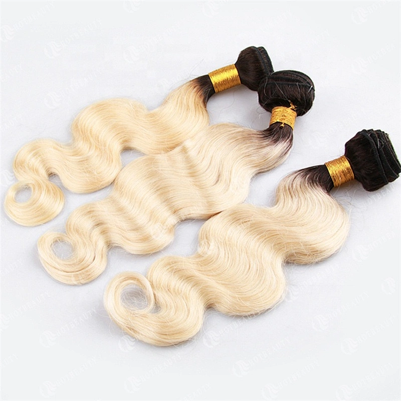 Hot Beauty Hair Wholesale Human Hair Extension Blonde Bundles Virgin Cuticle Aligned Hair For Women