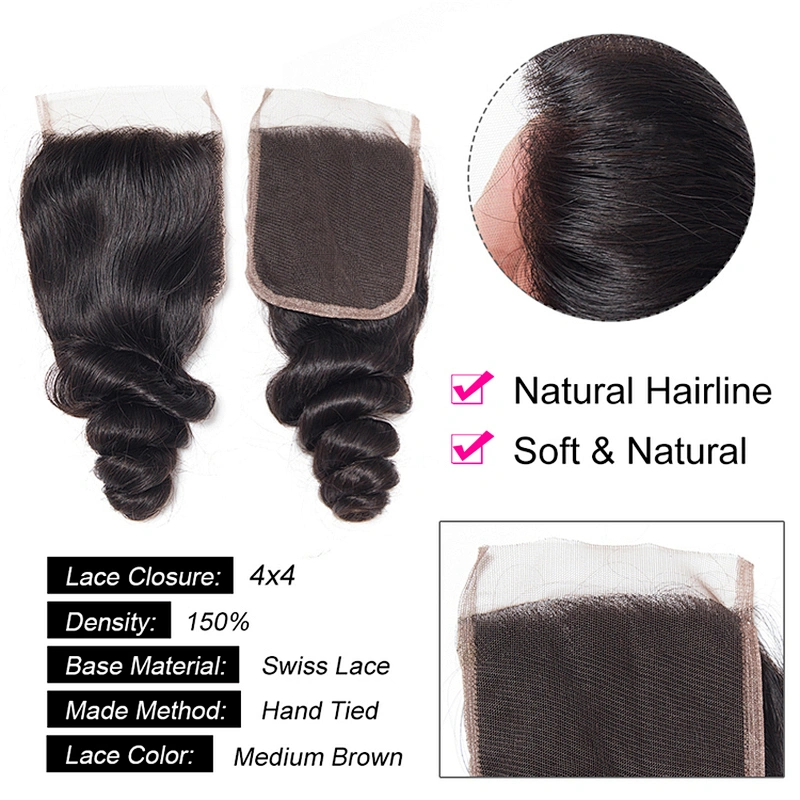 Hot Beauty Brazilian Loose Wave Closure 8-20
